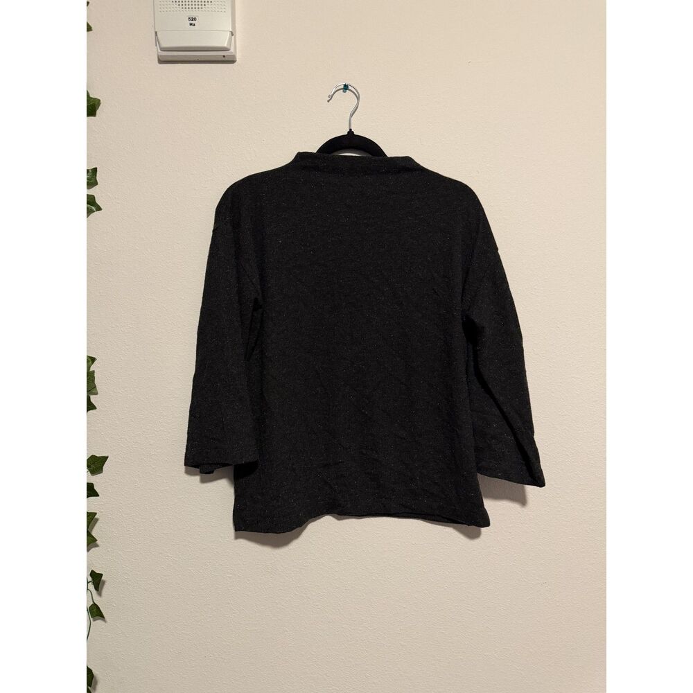 Banana Republic black silver sweater top